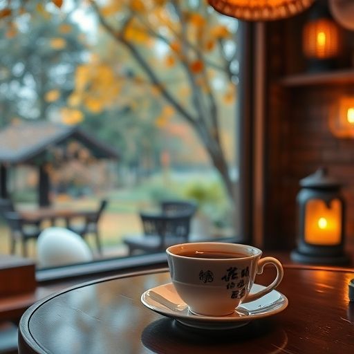 秋季天河品茶角落