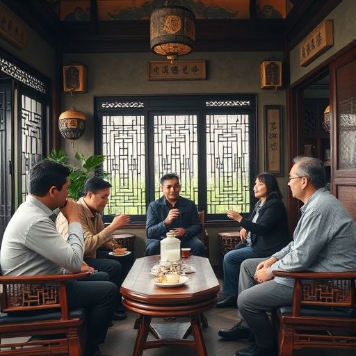 广州茶肆朋友聚会