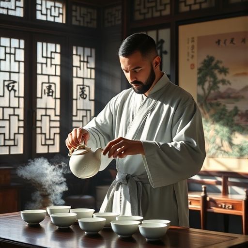 广州茶师冲泡茶叶