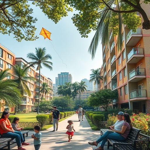 深圳大圈住宅区生活场景