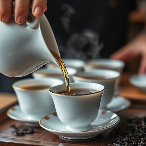 茶艺师冲泡茶叶