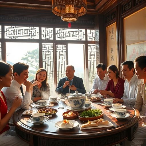 广州高端喝茶上课社交场景