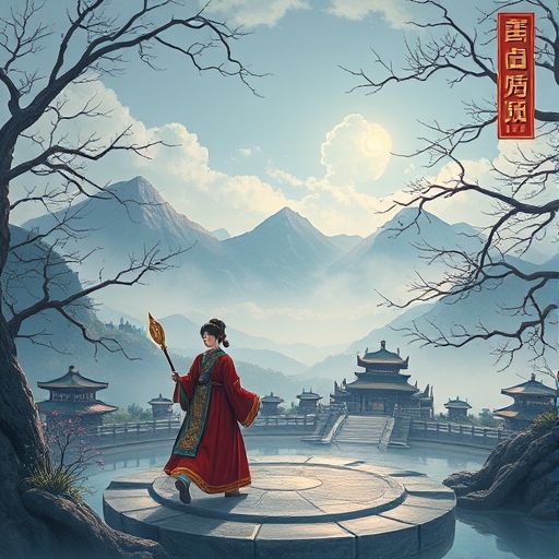 老师在茶肆喝茶的惬意瞬间