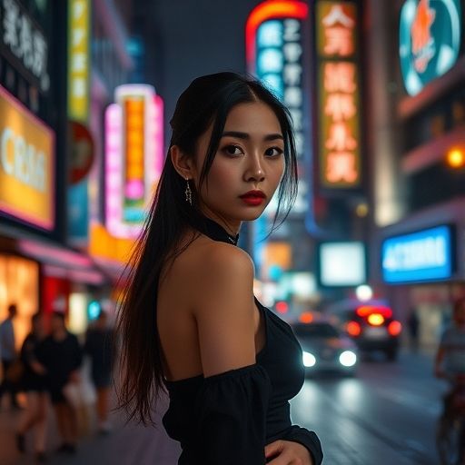 广州夜色下的休闲场所