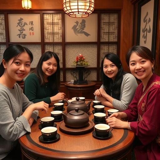 广州茶友品茶聚会