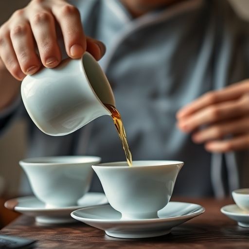 广州品茶工作室茶艺师冲泡茶叶