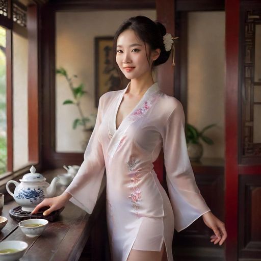 服务员微笑迎接客人，服务贴心