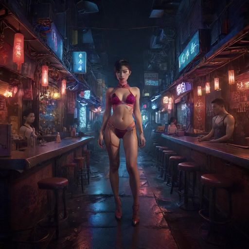 俯瞰琶醍酒吧街霓虹灯光