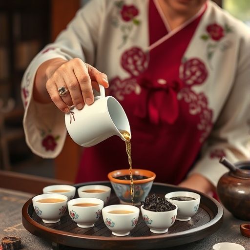 广州茶师冲泡茶叶