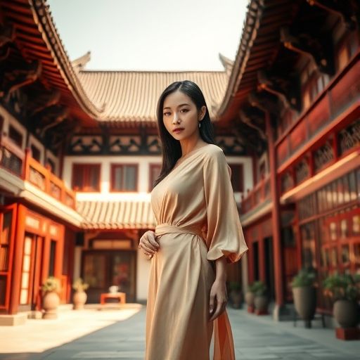 茶肆庭院古韵悠然