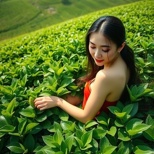 嫩茶采摘过程