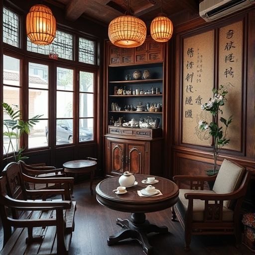 广州温馨茶肆内部场景