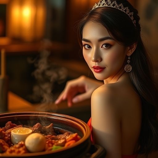 滋滋作响的煲仔饭焦底