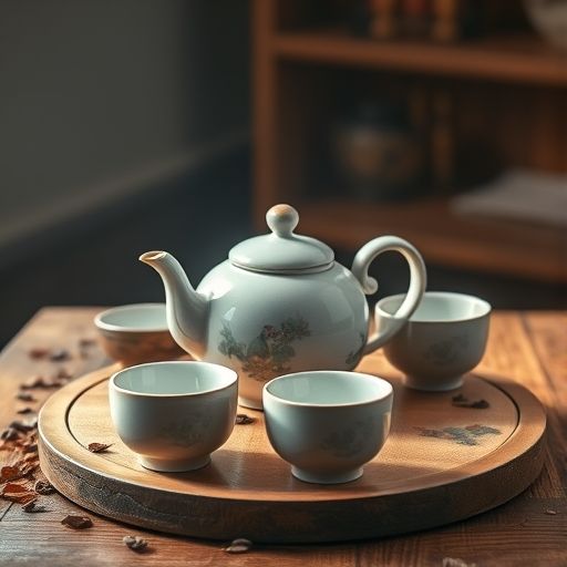 传统茶具摆设
