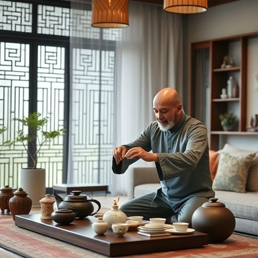 茶艺师现场表演