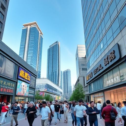 深圳商业区街景