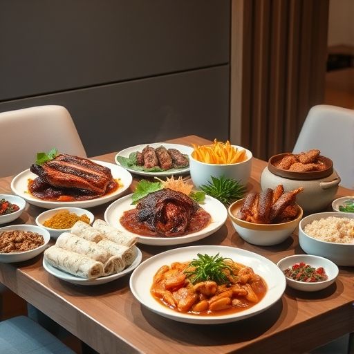 广州大圈工作室外卖美食展示