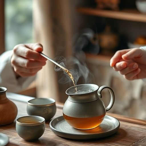 家中泡茶场景