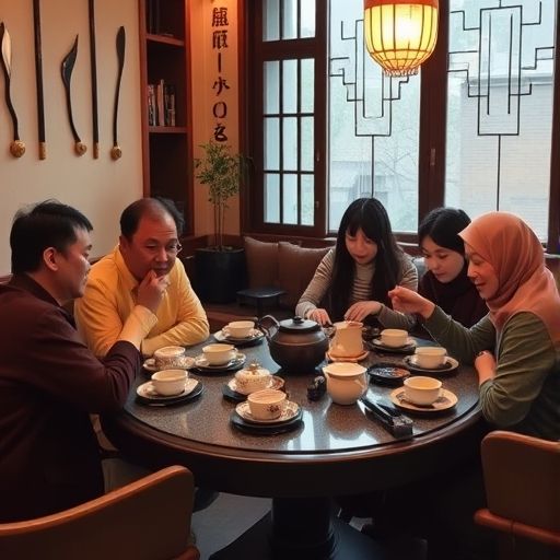 广州白云茶肆朋友聚会