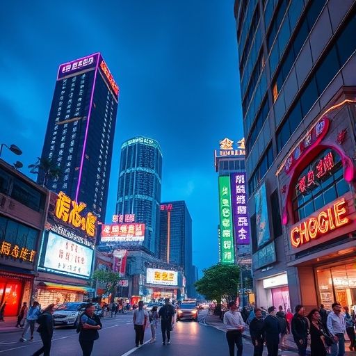 广州天河夜景