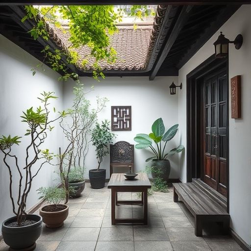广州私人工作室喝茶庭院