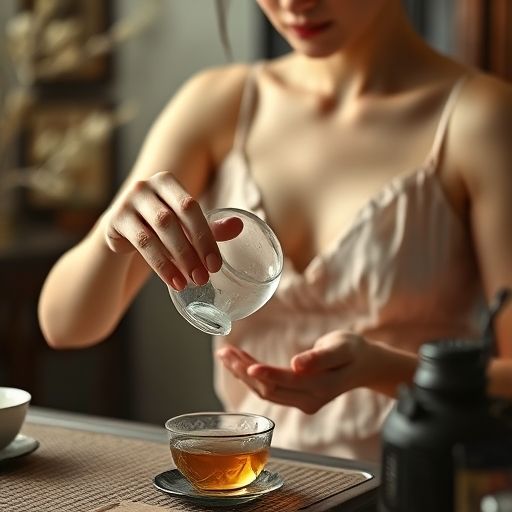 茶艺师优雅泡茶瞬间