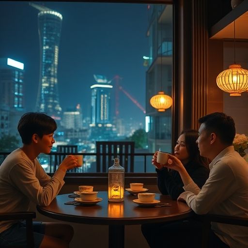 朋友聚会品茶