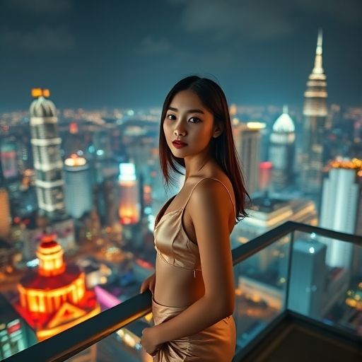 天台酒吧珠江夜景