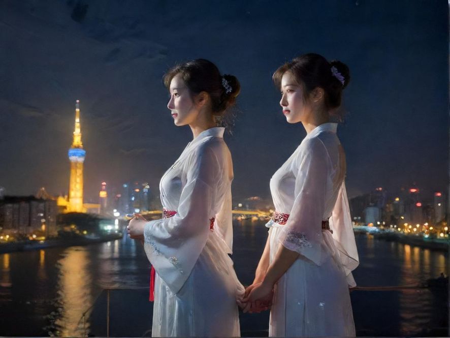 广州璀璨夜色下的城市风光