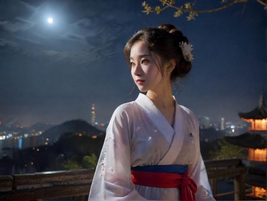 广州夜色中的神秘小巷