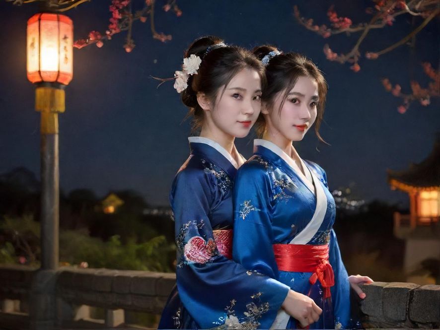 深圳龙华夜晚的繁华街景,霓虹灯闪烁。