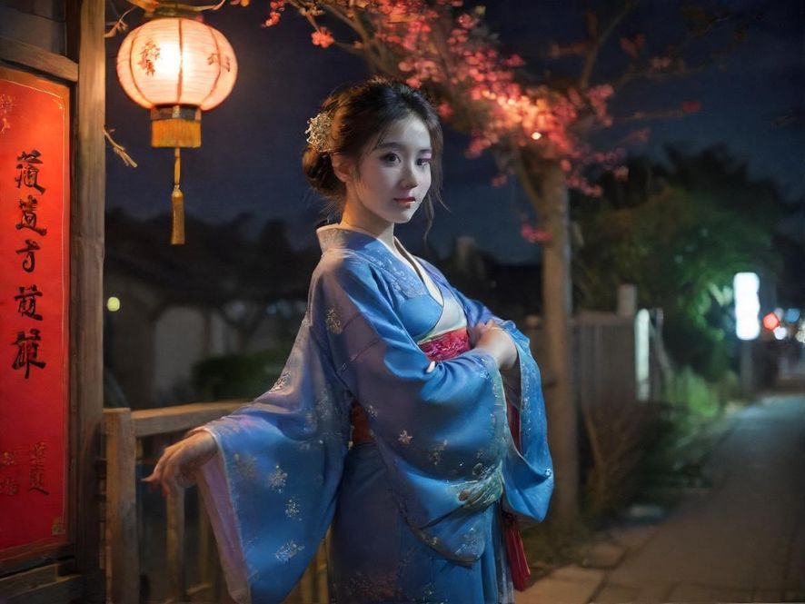 广州夜景，霓虹闪烁，车水马龙，充满活力与诱惑。
