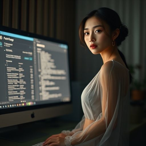 一个男人在昏暗的房间里盯着电脑屏幕，屏幕上显示着论坛的报告页面