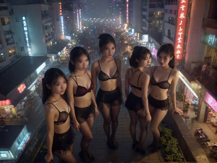 罗湖夜色下，人们在霓虹灯中寻找放松的瞬间。