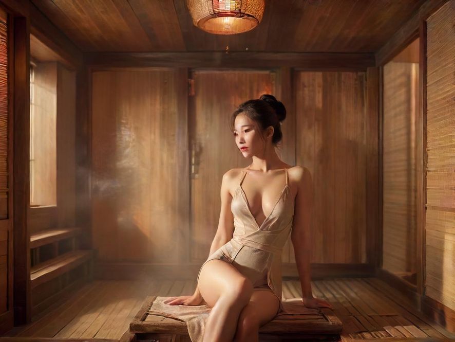 白云区高端桑拿会所的复古中式汗蒸房