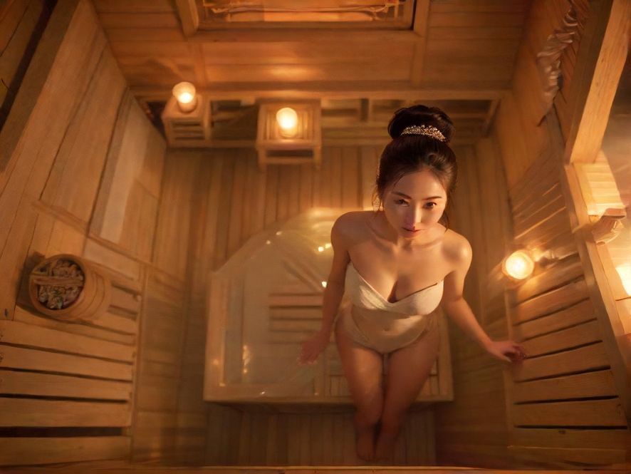 高端桑拿会所室内场景