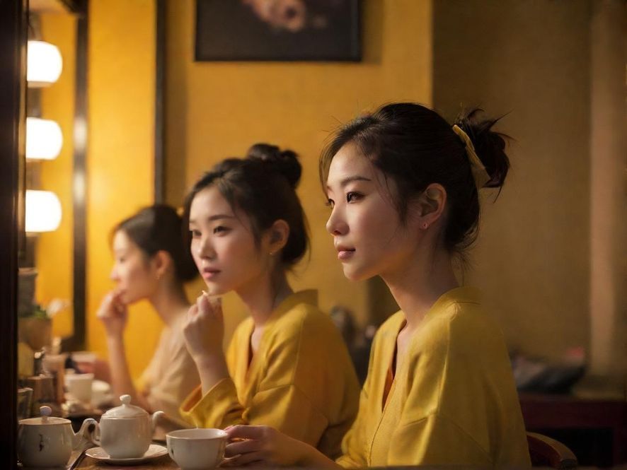 广州中圈自带工作室文艺茶歇场景