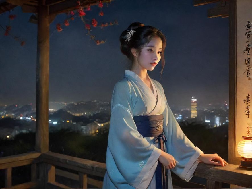 广州珠江两岸夜景