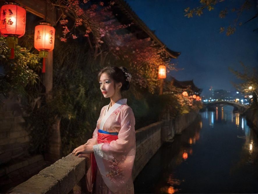 城市夜色下的休闲娱乐场所