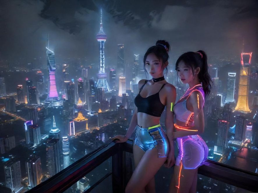 广州的璀璨夜景，充满都市的神秘与活力