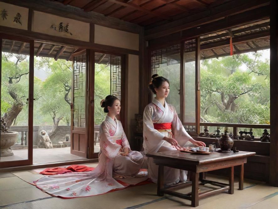 南宁一处私密茶室的温馨场景