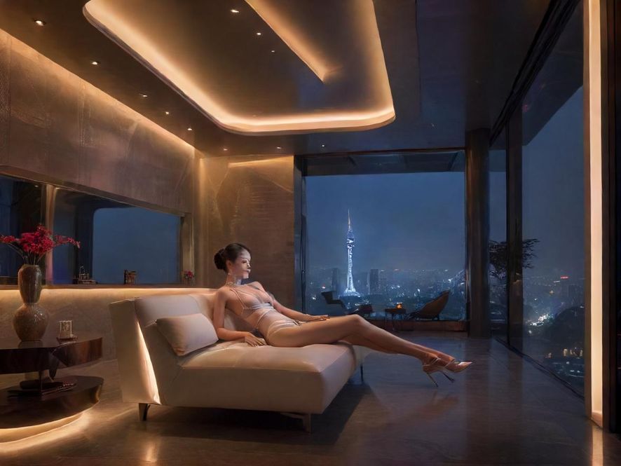 广州夜场会所休闲大厅一览