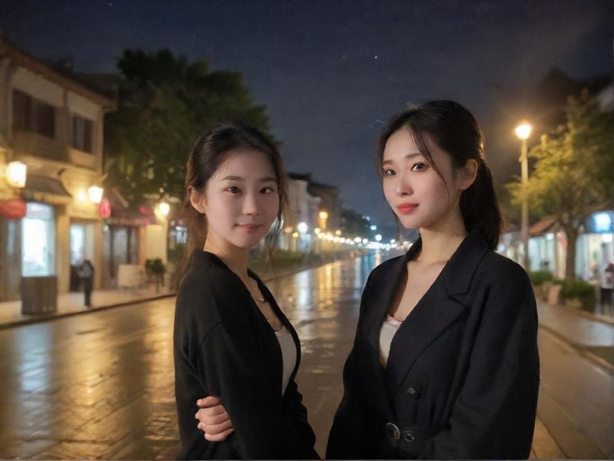 城市夜场会所夜景