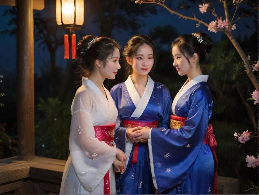 夜色下的豪华会所大厅