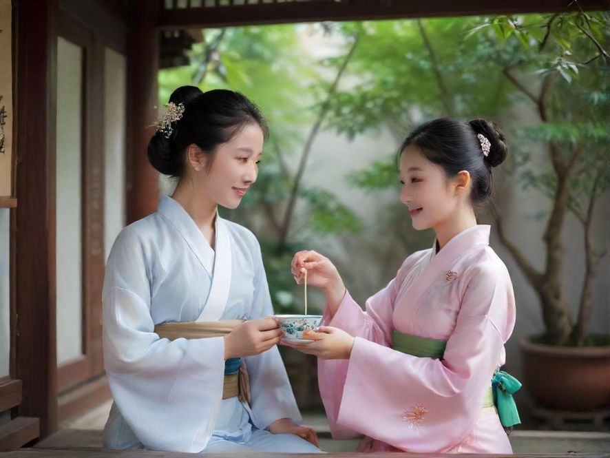 广州品茶外卖夜晚体验场景