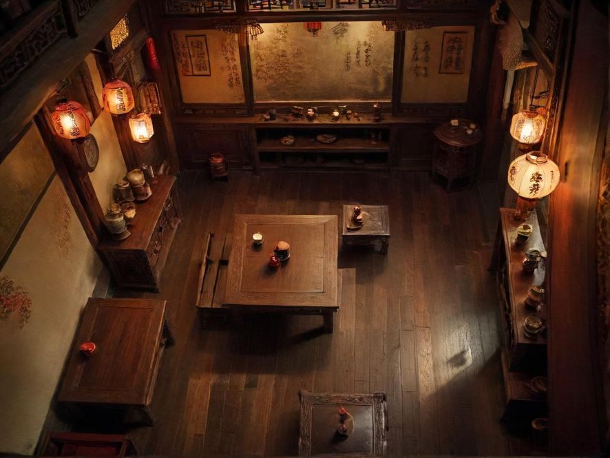 深圳罗湖茶馆室内复古风貌