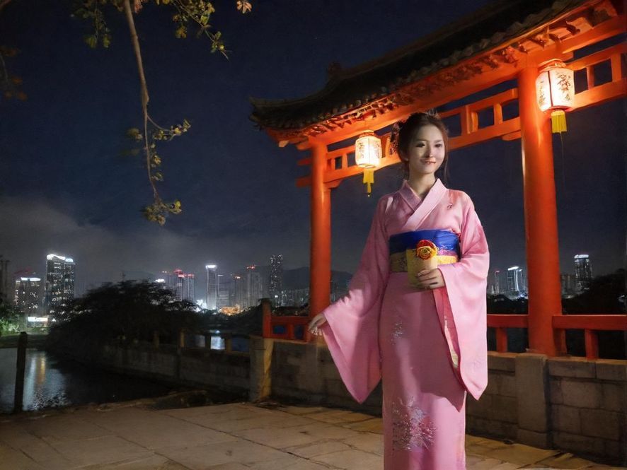 城市夜场会所夜景外观