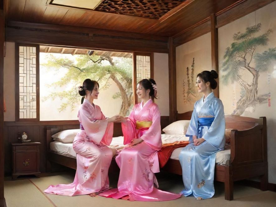 杭州某高端会所入口大厅,光线柔和,环境私密