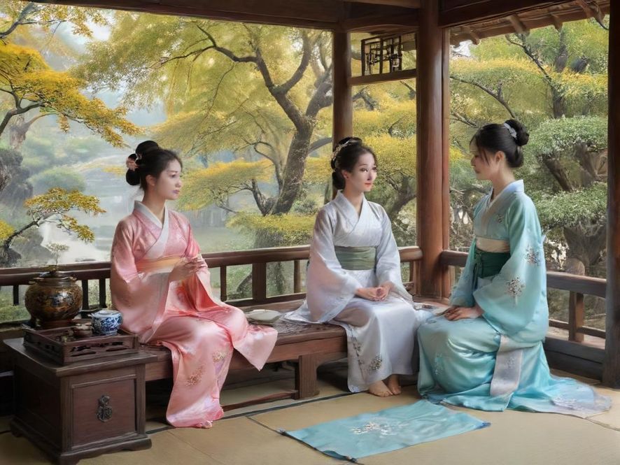 广州隐藏茶室一角