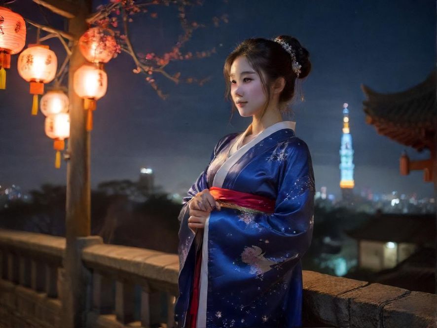 广州夜晚城市景观